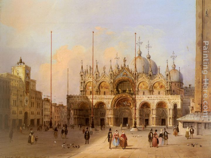 Basilica Di San Marco painting - Carlo Grubacs Basilica Di San Marco art painting
